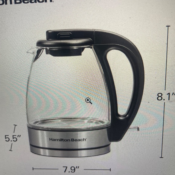 Hamilton Beach Glass Electric Tea Kettle - Picture 2 of 10